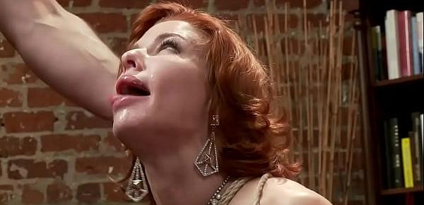  Huge tits MILF throat and butt fucked